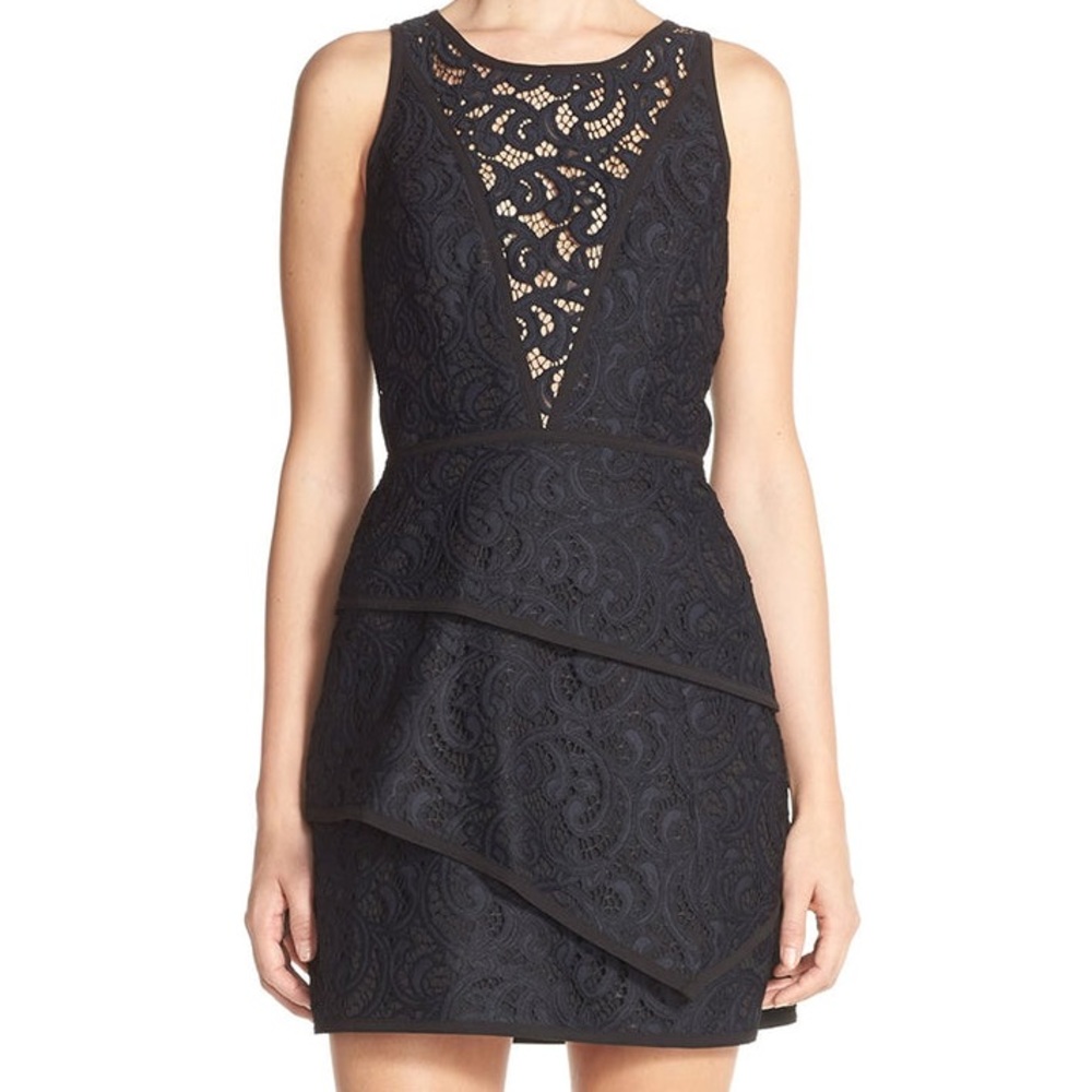 BCBG black Hannah mini dress